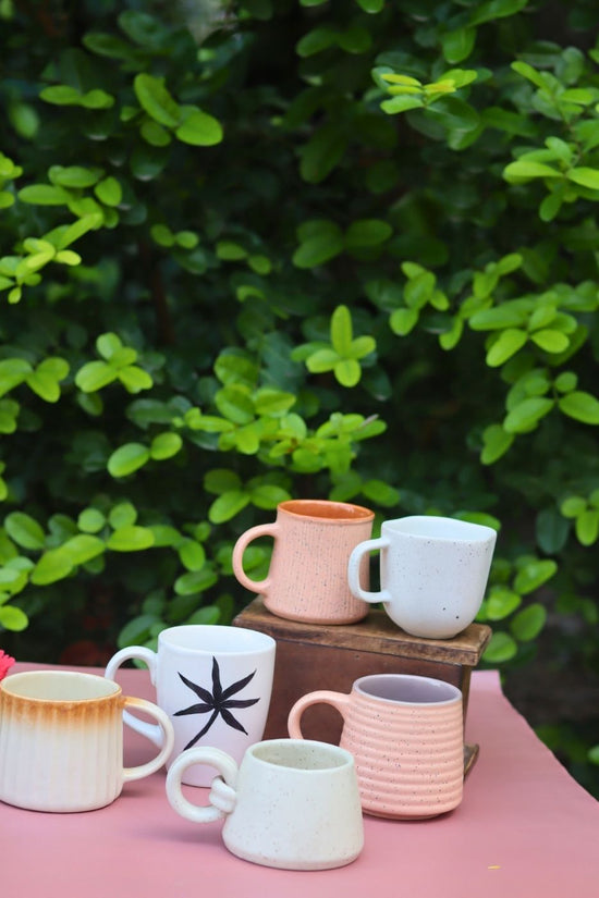 handmade Set of 6 Melody of sip Mugs (for the price of 5)