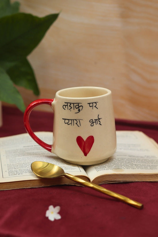 Ladaku Par Pyara Bhai Mug handmade in India