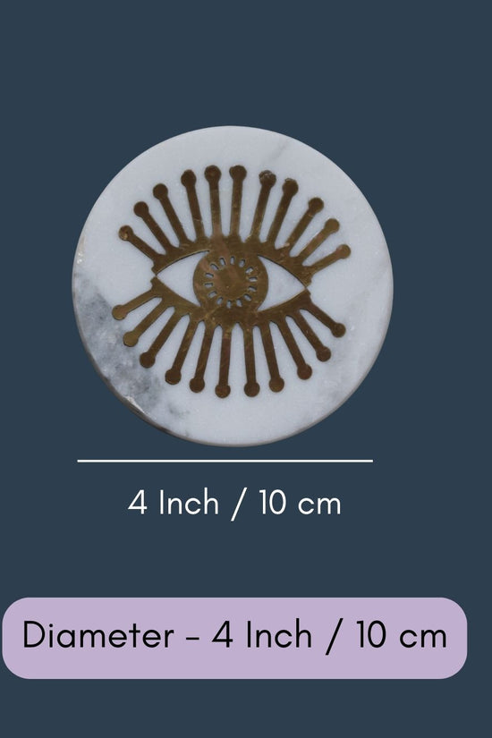 Spiky Eyed Marble Coaster