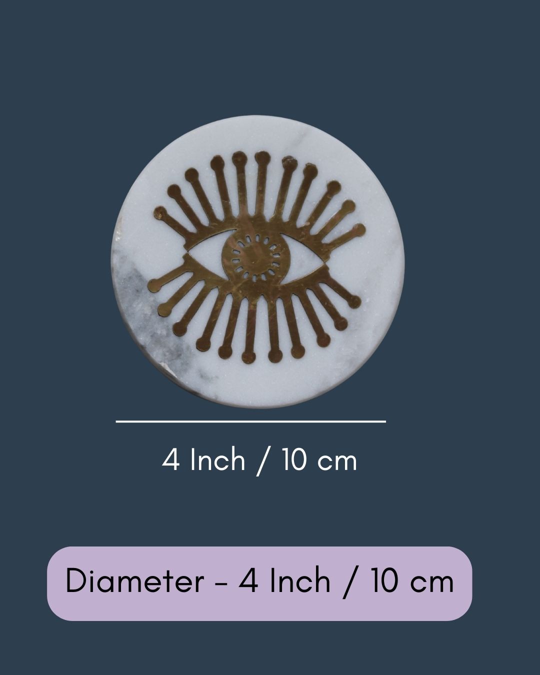 Spiky Eyed Marble Coaster