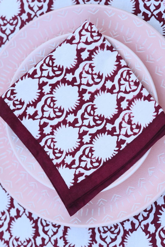 Vibrant color with and block printed
