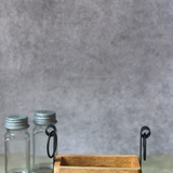 Salt & pepper shaker with stand 