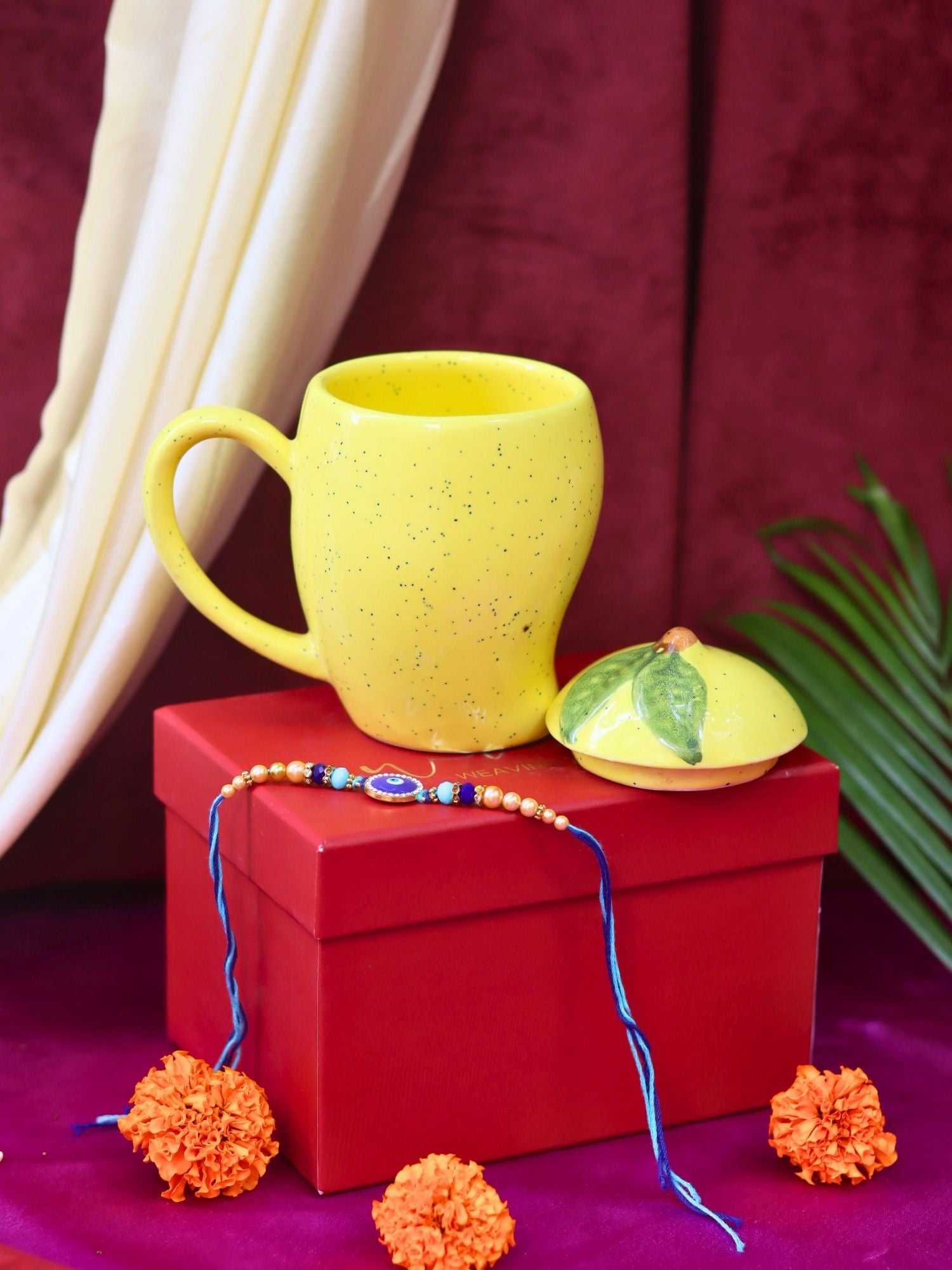 Mango Mug with Lid Rakhi gift box with premium quality material