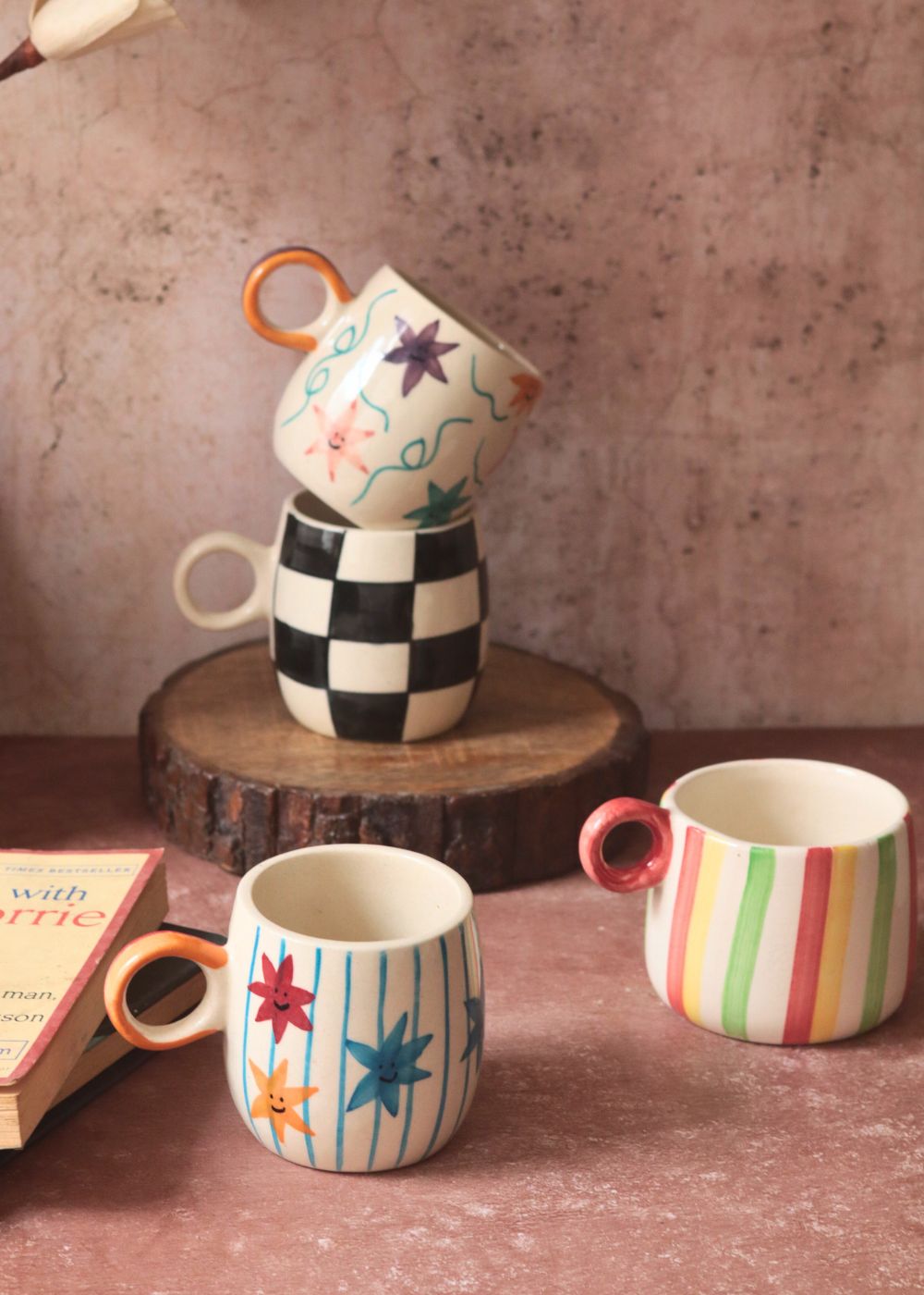 Buy 3, Get 4 Mugs (Cute Edition) handmade in india