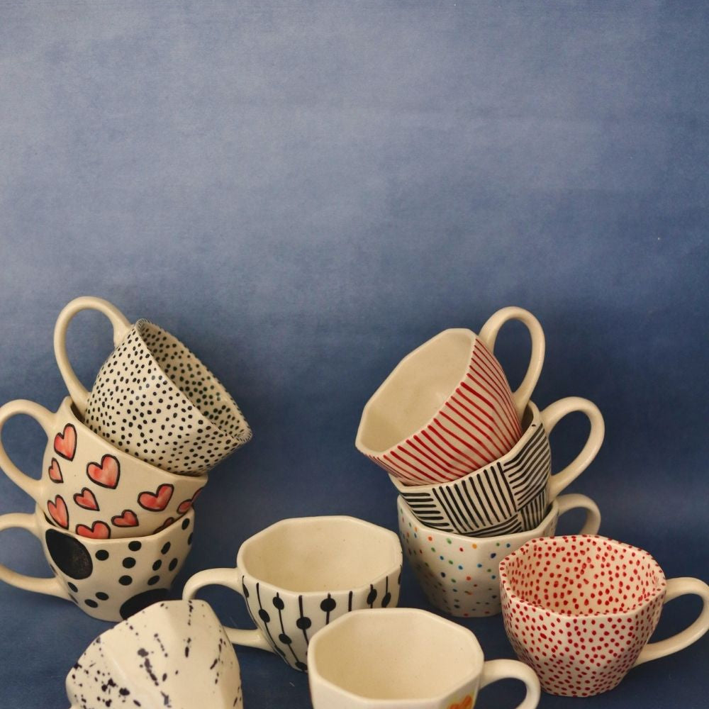 handmade  morning mingle mugs 