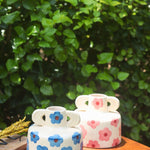 Floral Print Ceramic Vases handmade in india