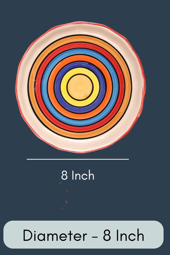 Rainbow Swirl Plate - Set of two