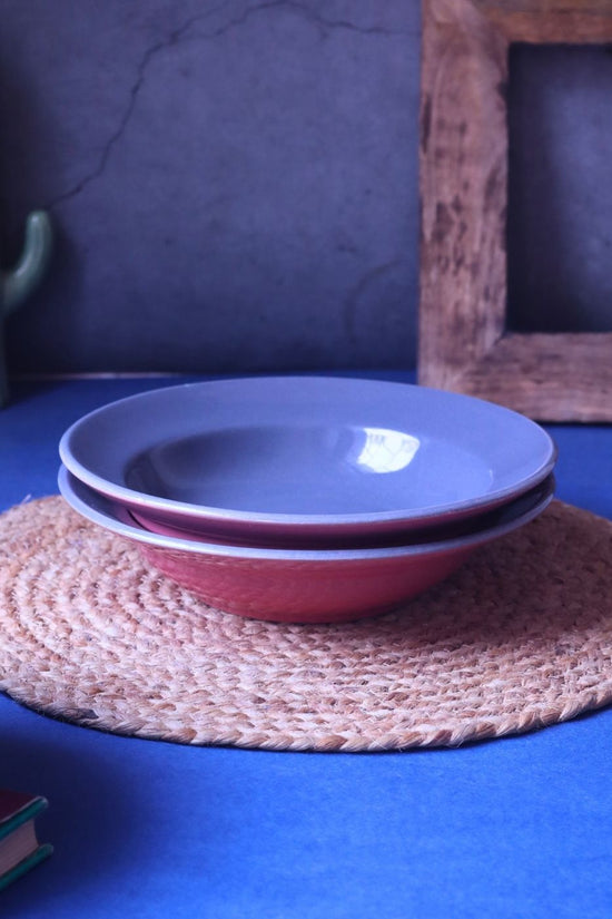 Subtle Grey Pasta Plate with premium quality material