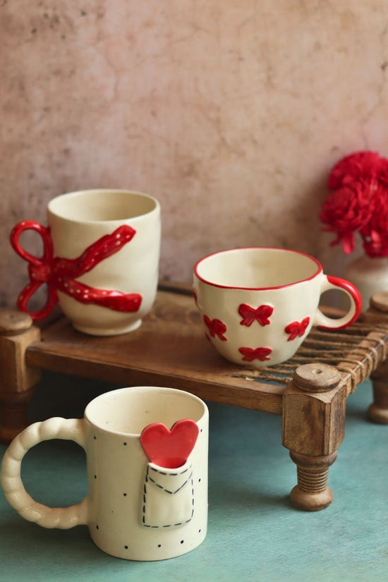 Set of 3 - Love Sip Mugs with premium quality material