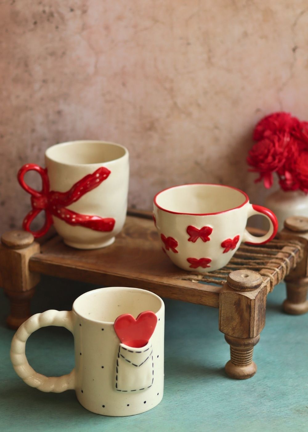Set of 3 - Love Sip Mugs with premium quality material