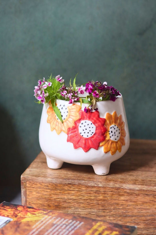 Floral Bliss Planter handmade in india