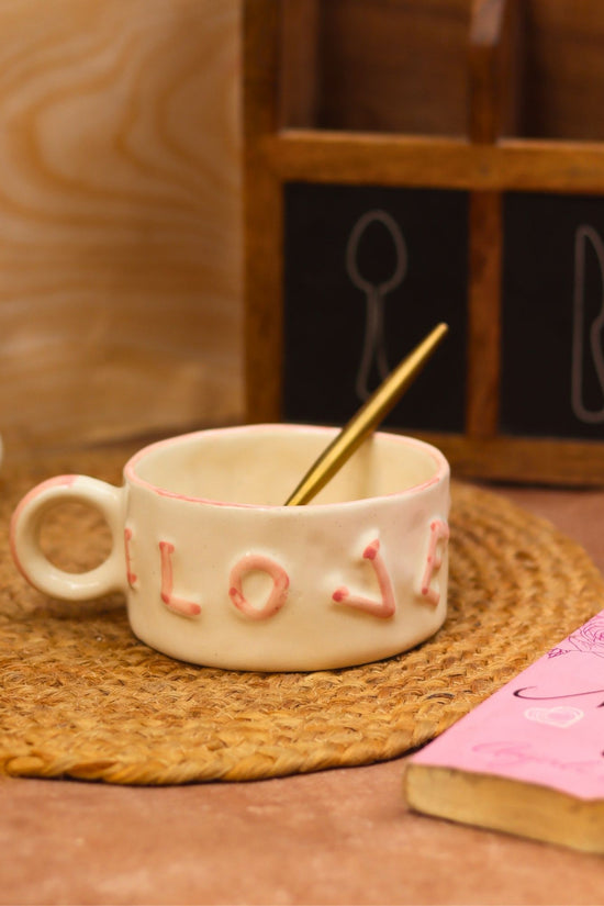 Love Soup Mug made by ceramic