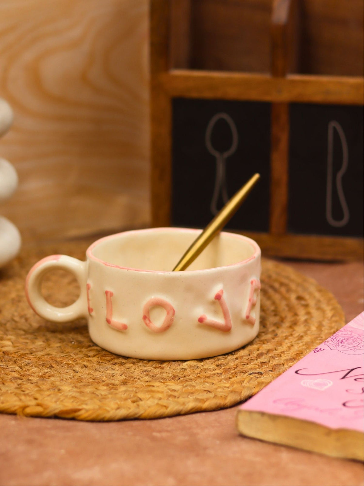 Love Soup Mug made by ceramic