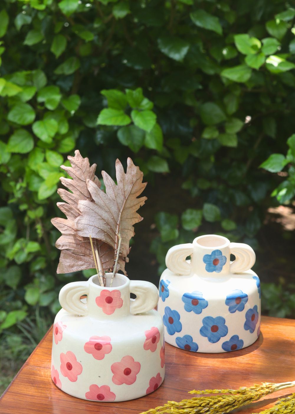 Floral Print Ceramic Vases with premium quality material