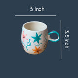 Coral Reef Mug with Size & measurement