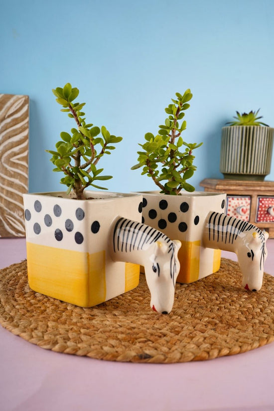 handmade quirky horse planter