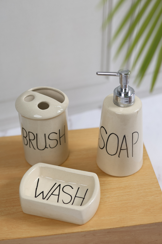 handmade essential bathroom set 