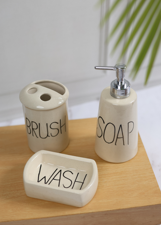 handmade essential bathroom set 