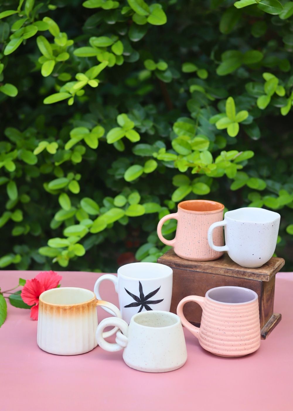Set of 6 Melody of sip Mugs (for the price of 5) handmade in India