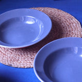 Subtle Grey Pasta Plate handmade in india