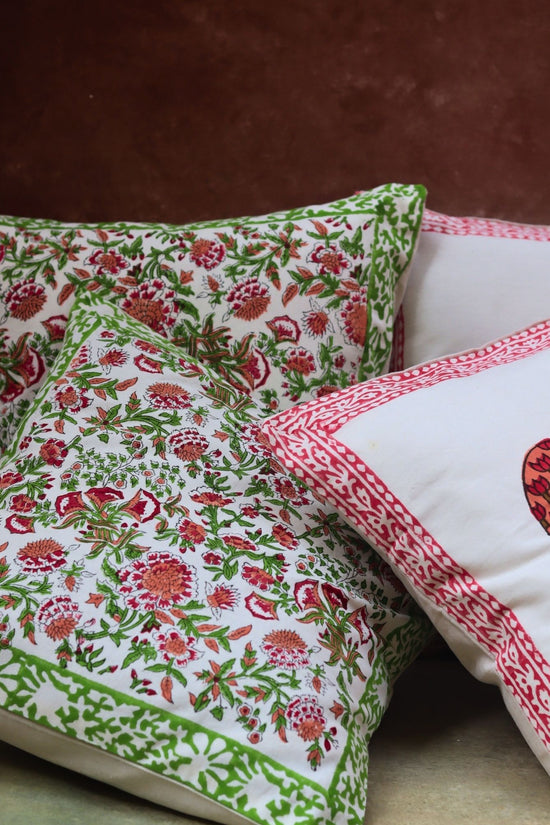 Liana vine & Ele block Printed cushion cover combo with premium quality material