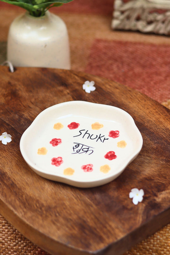 Shukr Handmade Dessert Plate made by ceramic