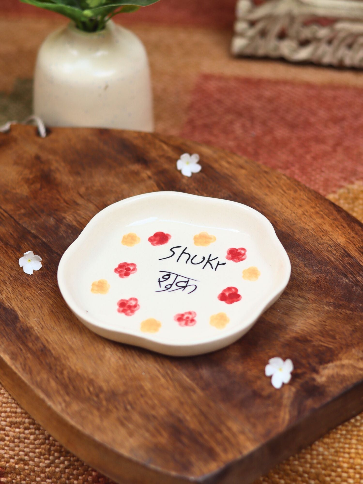 Shukr Handmade Dessert Plate made by ceramic