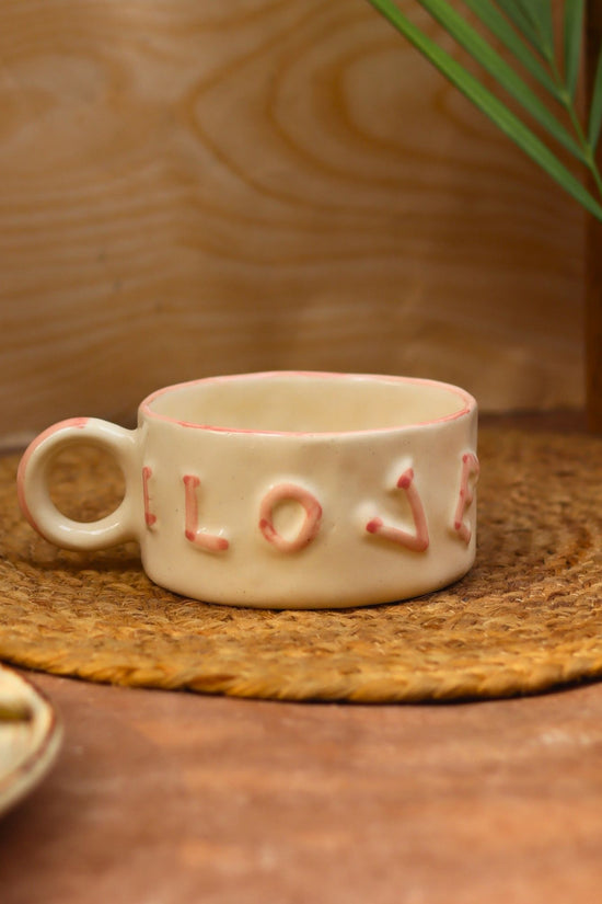 Love Soup Mug handmade in India