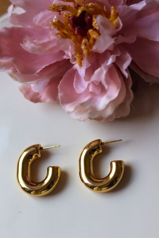 Waterproof Chunky Hoop earrings