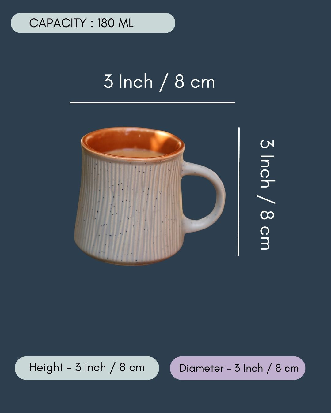 Olive Etching Chai Cup