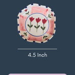 Peony Handmade Dessert Plate with size & Measurement