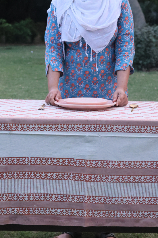 Hand crafted table cloth