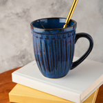royal blue vintage mug with royal blue color