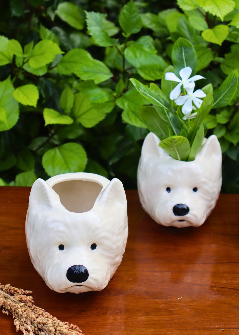 pomeranian dog planter with premium quality material