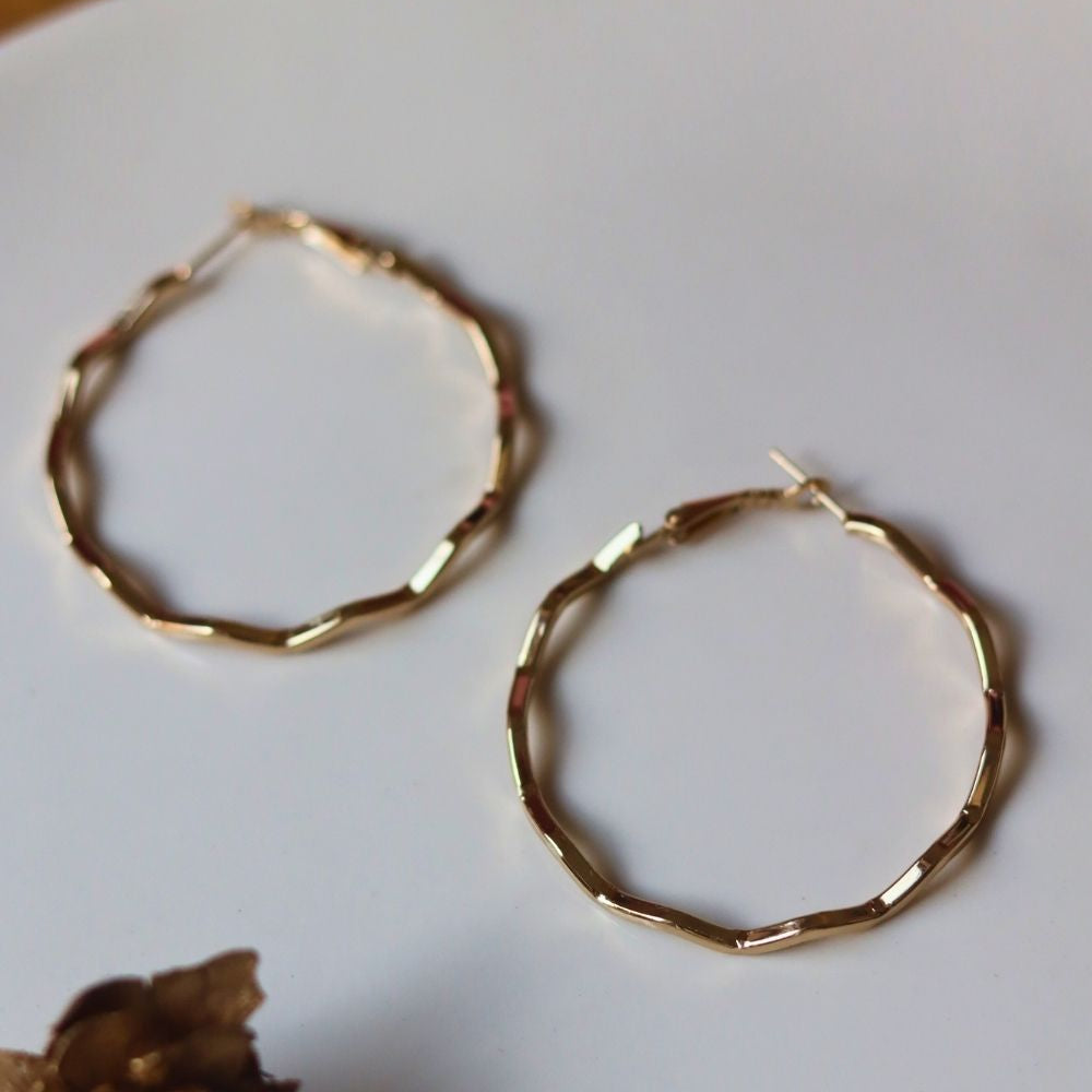 Waterproof Twisted Hoops