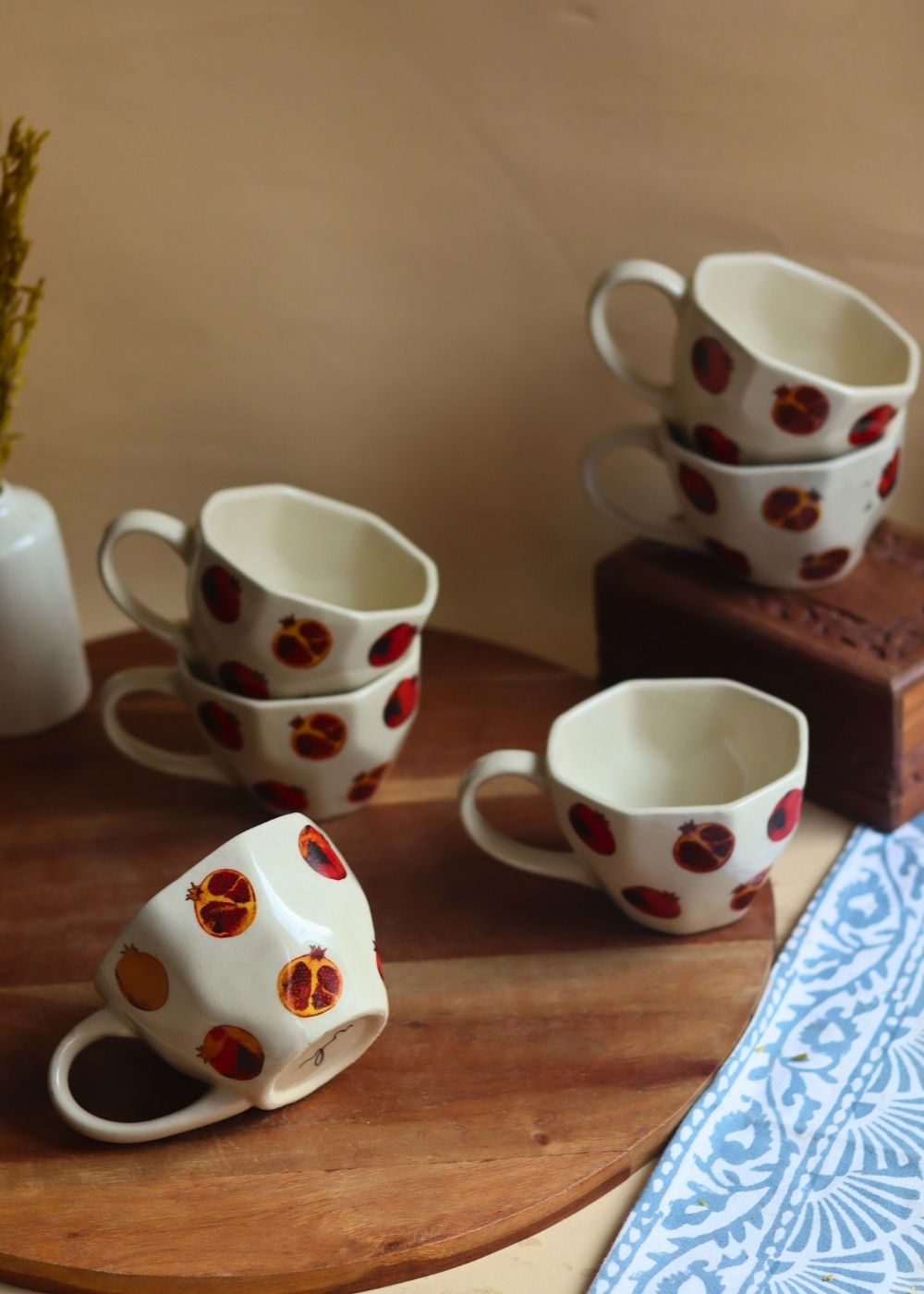 Anar Mugs - Set of 6 made by ceramic