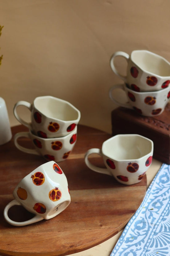 Anar Mugs - Set of 6 made by ceramic