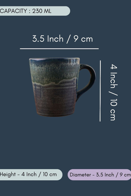 Prussian Blue Drip Coffee Mug