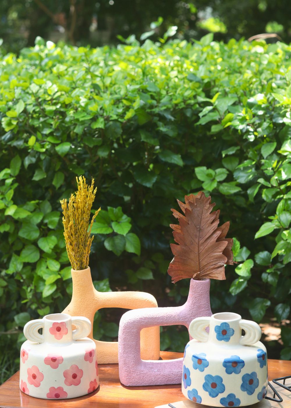 Square & Floral Vases with premium quality material