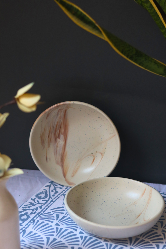 brown ombre bowl with brown color shades