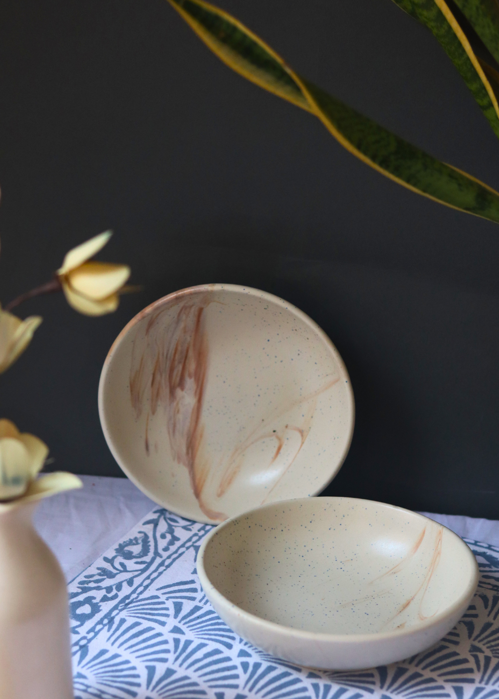 brown ombre bowl with brown color shades