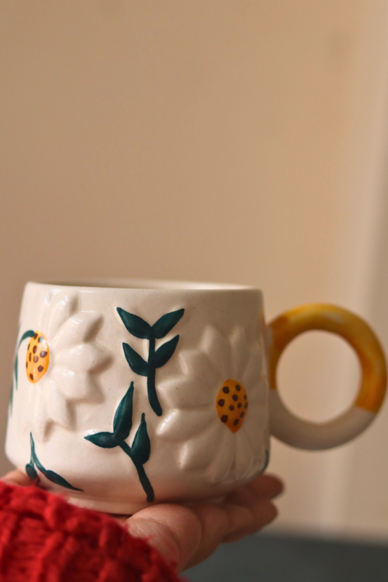 Drinkware coffee mug in hand 