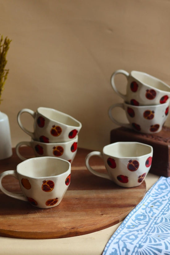 Anar Mugs - Set of 6 handmade in india