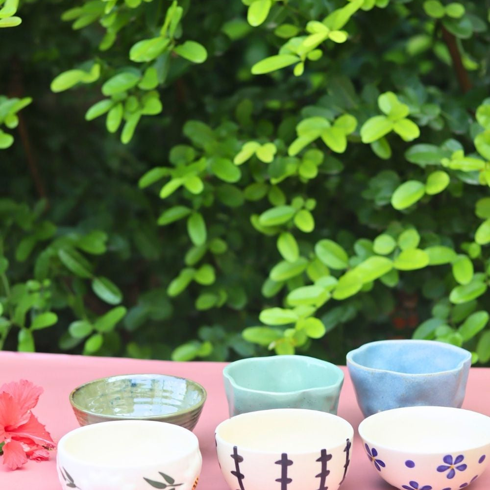 Set of 6 Sunrise & Sunset Bowls (for the price of 5) made by ceramic
