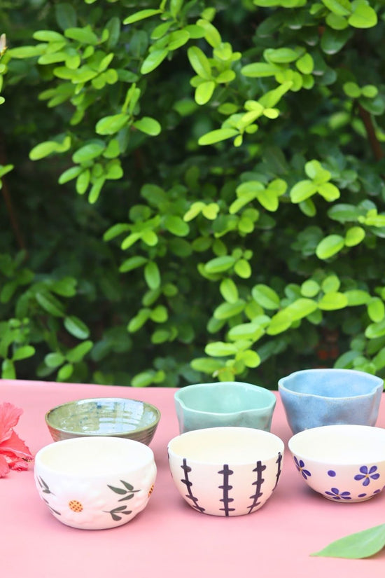 Set of 6 Sunrise & Sunset Bowls (for the price of 5) made by ceramic
