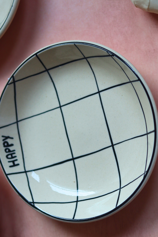 Ceramic pasta plate