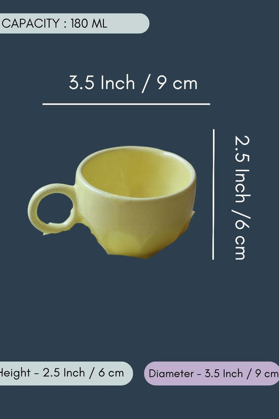 Lemon Sunflower Cup & Saucer