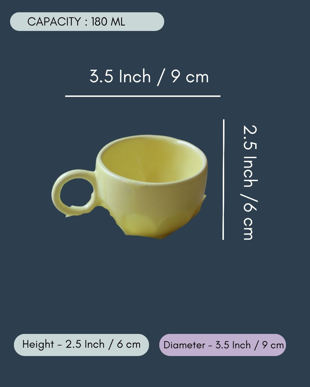 Lemon Sunflower Cup & Saucer