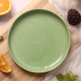 handmade green minimal platter 