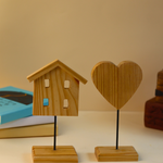 wooden decor stand
